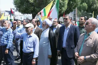 حضور شخصیت های حوزوی در راهپیمایی روز جهانی قدس