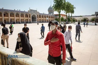 مراسم شکرانه بازگشایی حرم مطهر احمد بن موسی (ع) در شیراز&lrm;