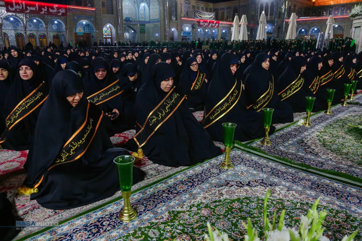آیین شمعدان&zwnj; در شام رحلت بانوی کرامت (س)