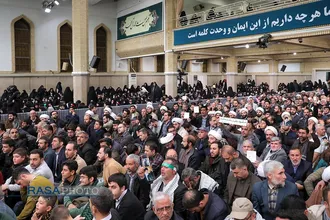 سخنرانی رهبر معظم انقلاب مردم درباره تحولات منطقه در دیدار هزاران نفر از اقشار مختلف