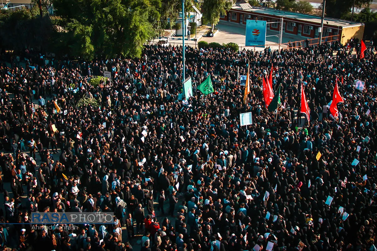 تشییع پیکر مطهر سردار سپهبد شهید حاج قاسم سلیمانی در اهواز