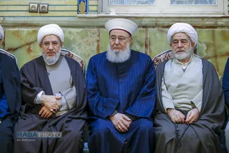 مراسم ختم ابوالزوجه آیت الله کعبی در قم