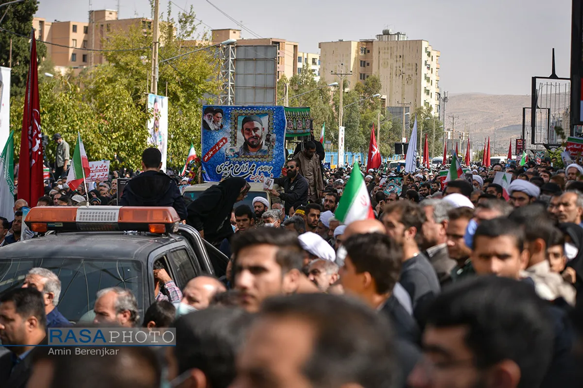 تشییع شهید مدافع امنیت حجت&zwnj;الاسلام &laquo;محمد مؤیدی&raquo; در شیراز&lrm;&lrm;