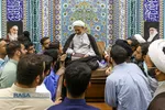 درس اخلاق آیت الله فیاضی در دفتر مقام معظم رهبری در قم
