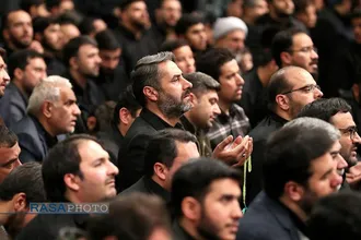 اولین شب مراسم عزاداری حضرت فاطمه&zwnj;زهرا (سلام&zwnj;الله&zwnj;علیها) با حضور رهبر انقلاب