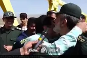 لحظاتی از حضور سردار حاجی زاده در مناطق سیل زده