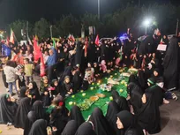 برپایی سفره نذری حضرت رقیه در میدان مفید قم