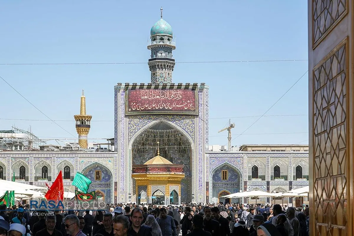 عزاداری تاسوعای حسینی در حرم مطهر رضوی