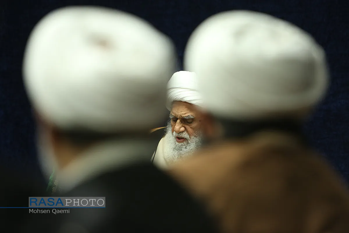 دیدار مدیرعامل و جمعی از مسئولان خبرگزاری رسا با آیت الله کریمی جهرمی