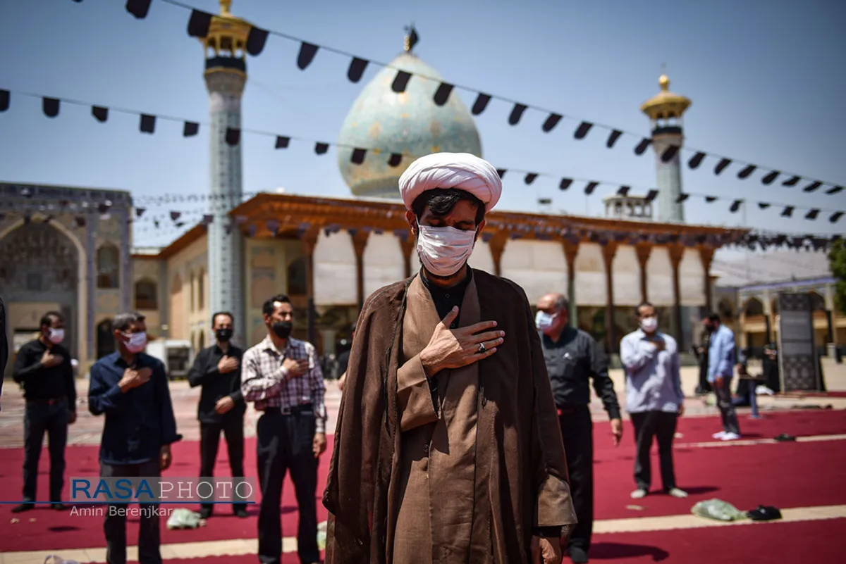 عزاداری تاسوعای حسینی در حرم احمدبن موسی الکاظم (ع)