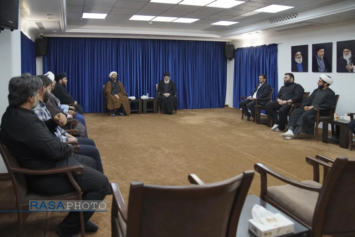 دیدار مدیرعامل  و دبیران خبرگزاری رسا با حجت&zwnj;الاسلام والمسلمین سیدهاشم الحیدری از فرماندهان جبهه مقاومت