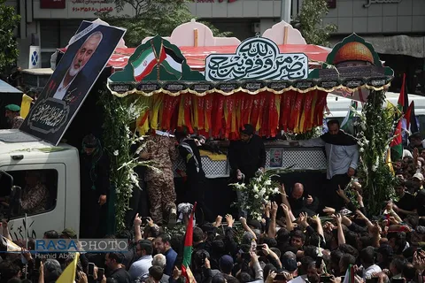 تشییع مجاهد مقاوم شهید اسماعیل هنیه در تهران