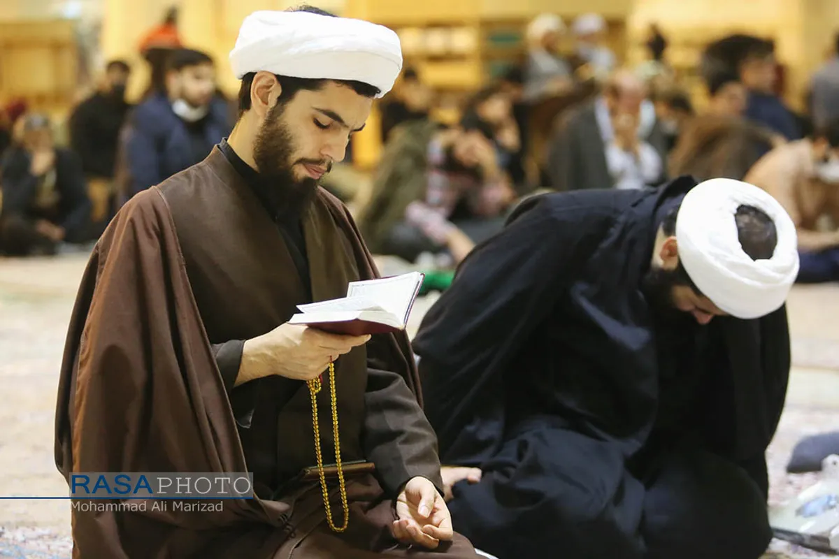 مراسم چهلم مرحوم آیت الله مجتهد شبستری در حرم کریمه اهل&zwnj;بیت (ع)