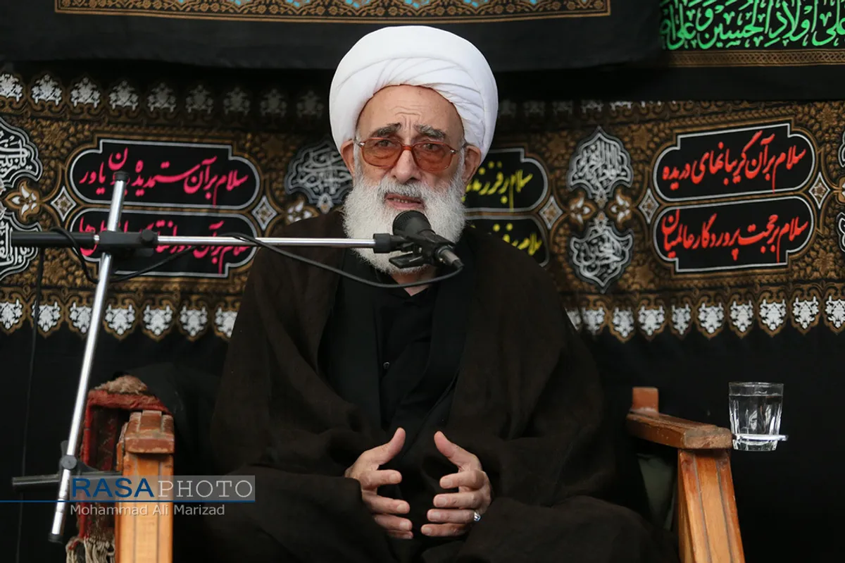 عزاداری روز هشتم محرم در بیت حضرت آیت الله شبیری زنجانی