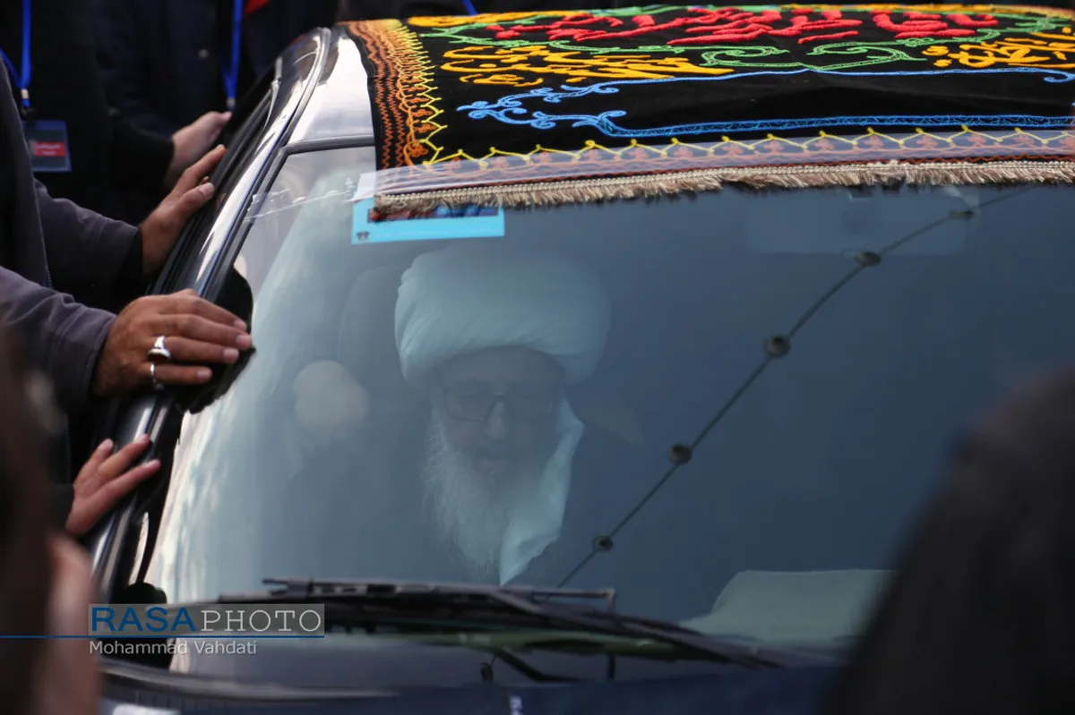 عزاداری شهادت حضرت زهرا (سلام الله علیها) با حضور حضرت آیت الله وحید خراسانی