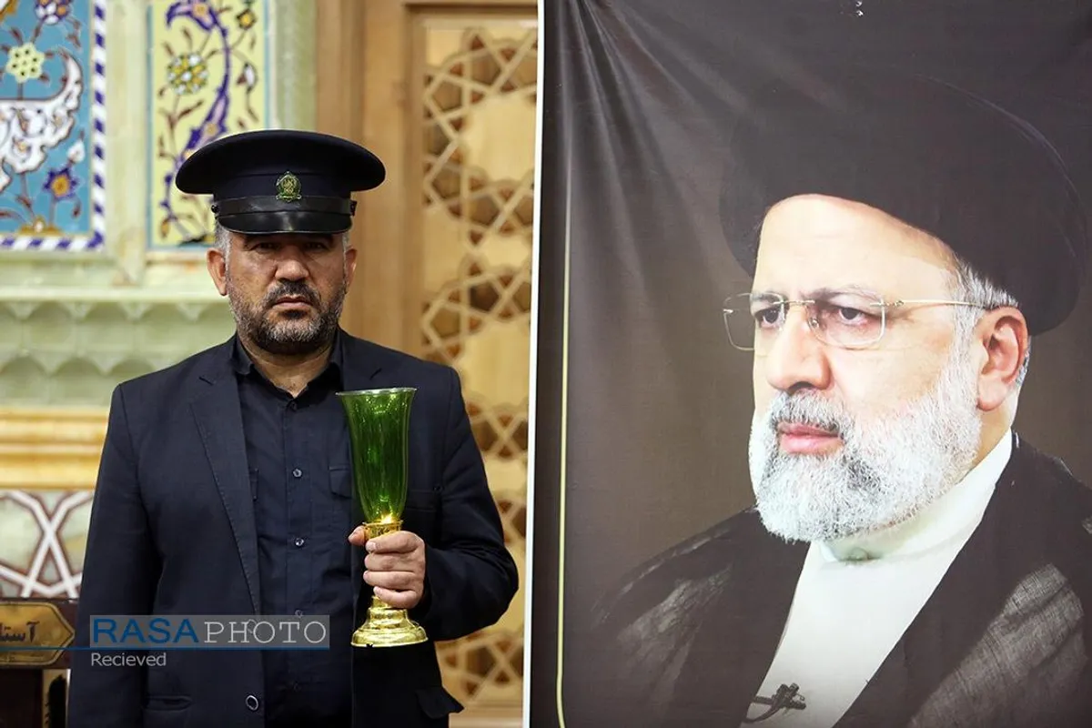 عزاداری نخستین روز شهادت رئیس جمهور در حرم مطهر بانوی کرامت