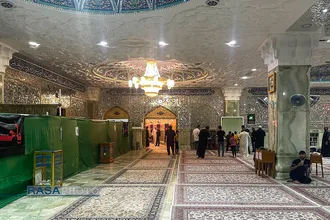 حال و هوای حرم امامین عسکریین (ع)بدون حضور زائران ایرانی در استانه اربعین حسینی