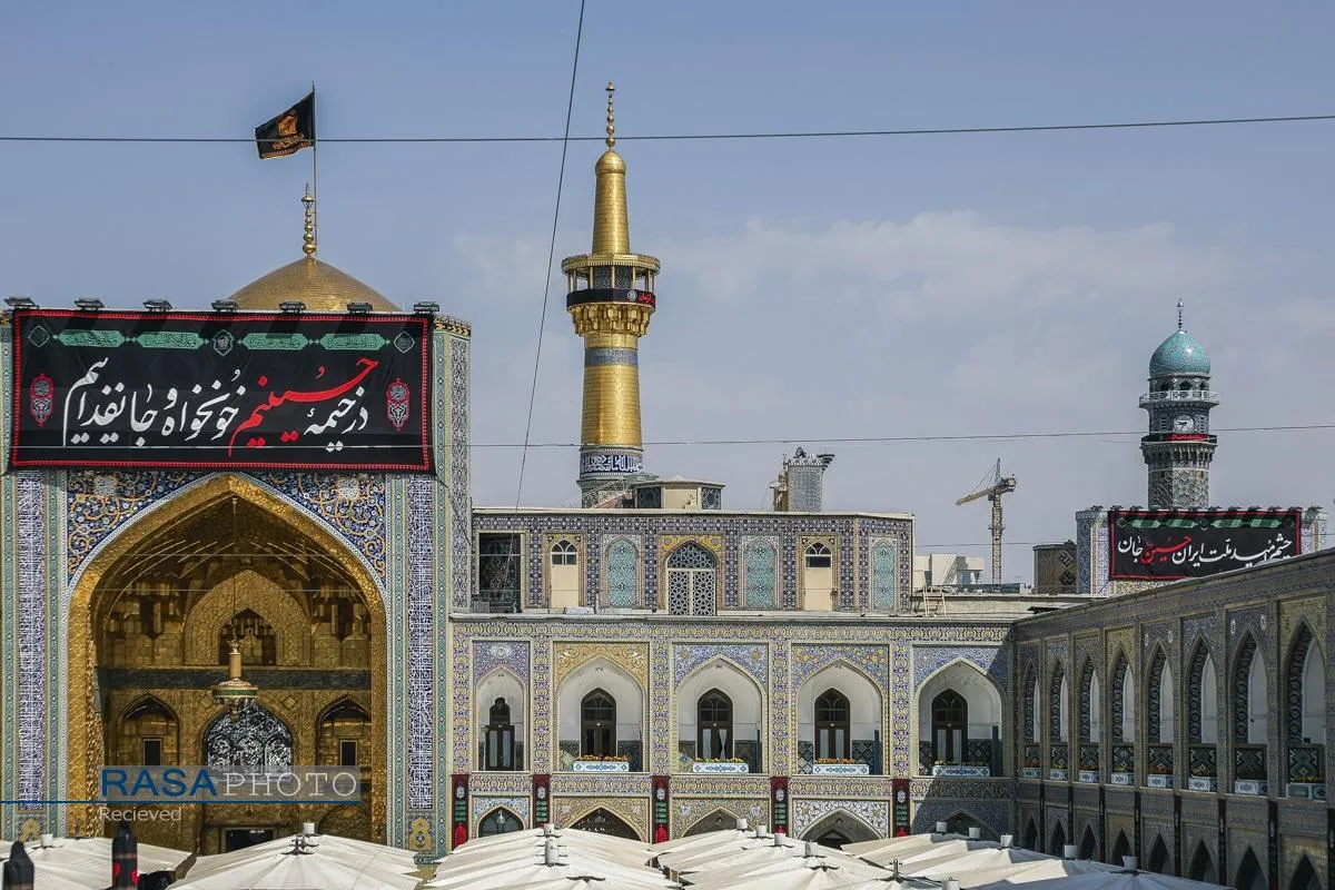 عزاداری روز تاسوعای حسینی در حرم مطهر رضوی