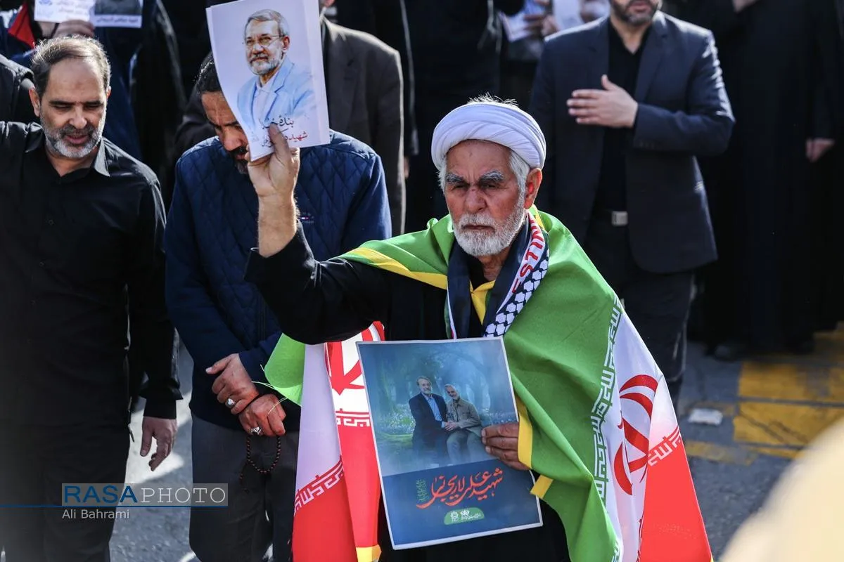 تشییع شهید دکتر علی لاریجانی در قم