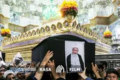 مراسم تشییع پیکر آیت الله مومن