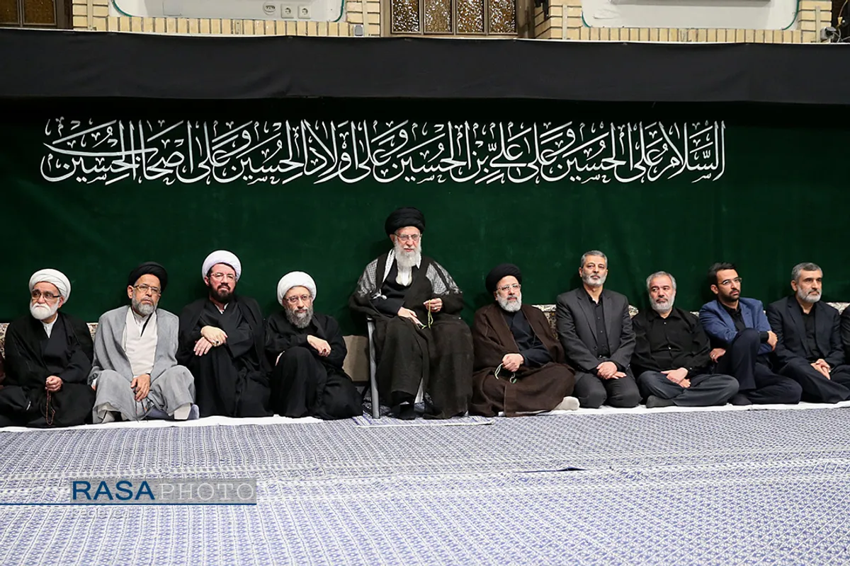 مراسم عزاداری حضرت اباعبدالله الحسین (علیه&zwnj;السلام) در شب تاسوعا با حضور رهبر انقلاب