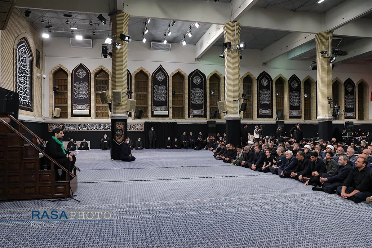 دومین شب مراسم عزاداری حضرت اباعبدالله الحسین (علیه&zwnj;السلام) با حضور رهبر انقلاب