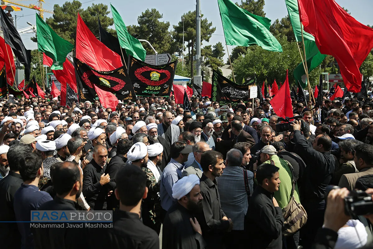تشییع شهید و عزاداری روز شهادت حضرت امام جعفر صادق (علیه السلام) در مشهد