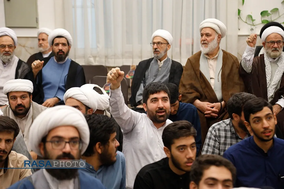 بزرگداشت شهدای غزه و اعلام حمایت از ملت فلسطین در دفتر حضرت آیت&zwnj;الله نوری همدانی