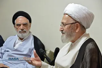 دیدار مدیر حوزه علمیه خراسان با حضرت آیت الله سبحانی