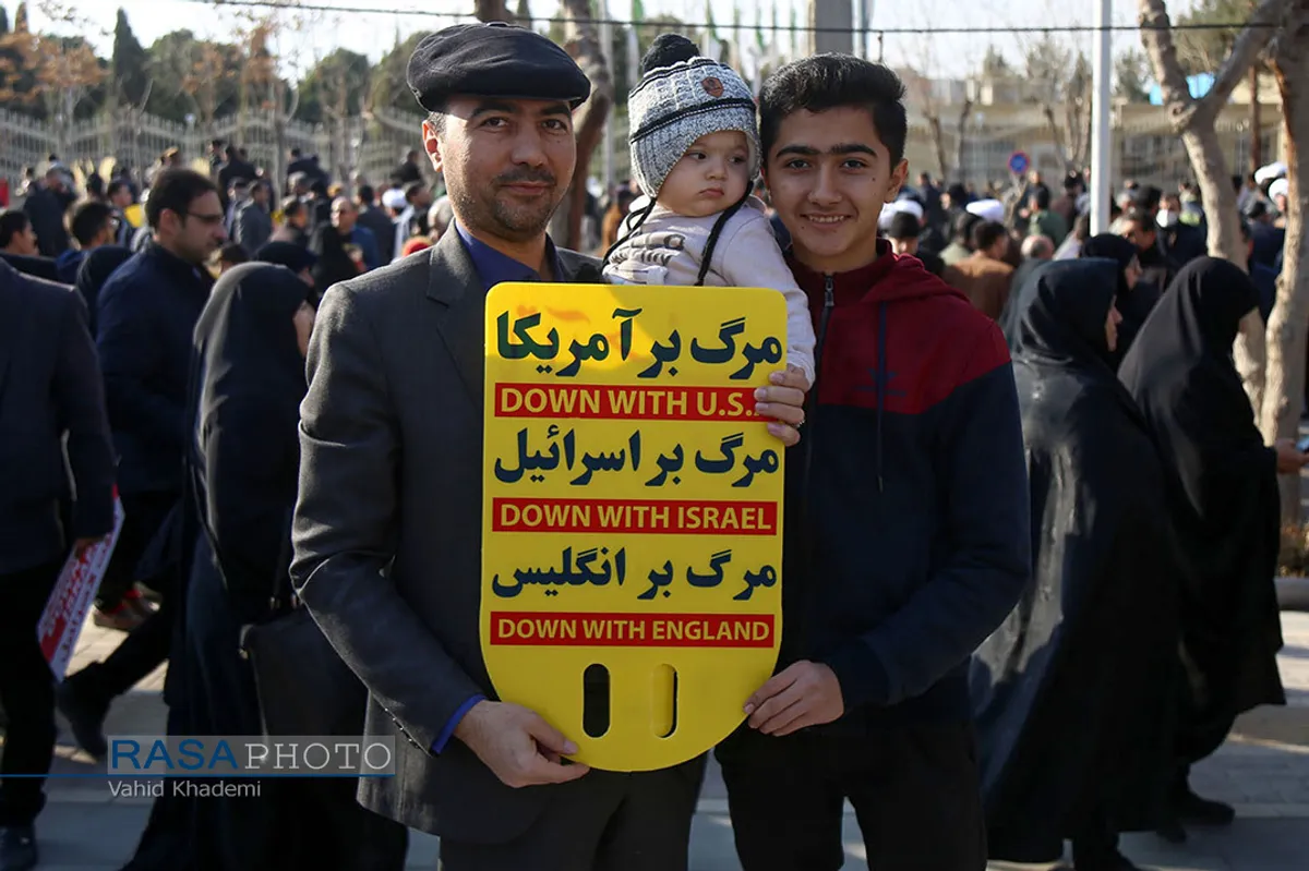 راهپیمایی مردم بجنورد در محکومیت شهادت سپهبد قاسم سلیمانی&lrm;&lrm;
