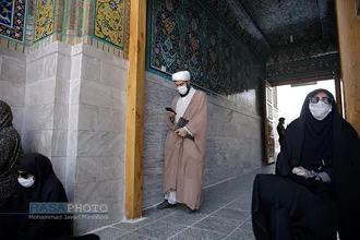 رعایت پروتکل&zwnj;های بهداشتی در حرم مطهر رضوی