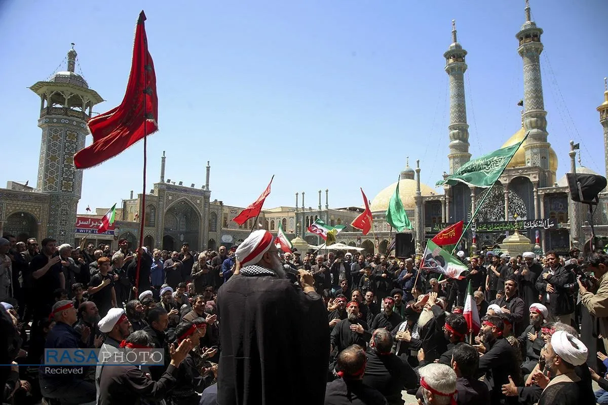 عزاداری هیئات مذهبی قم در روز شهادت حضرت امام صادق (ع)