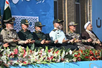 صبحگاه مشترک نیروی&zwnj;های مسلح در مسجد مقدس جمکران