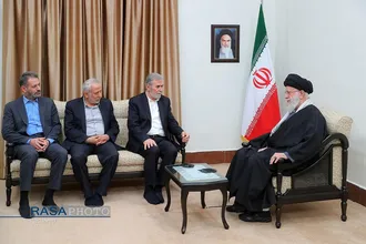 دیدار دبیرکل جنبش جهاد اسلامی فلسطین و هیئت همراه با رهبر انقلاب