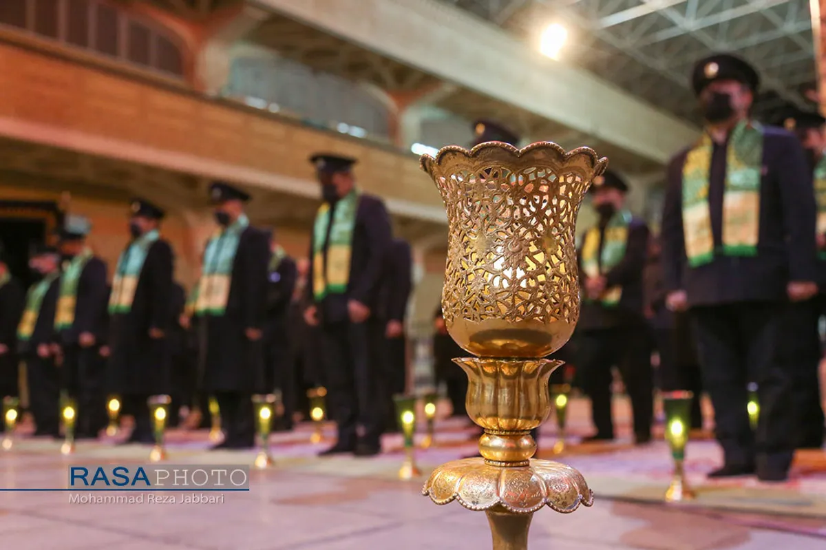 آیین شمع گردانی شام  وفات حضرت معصومه (س)