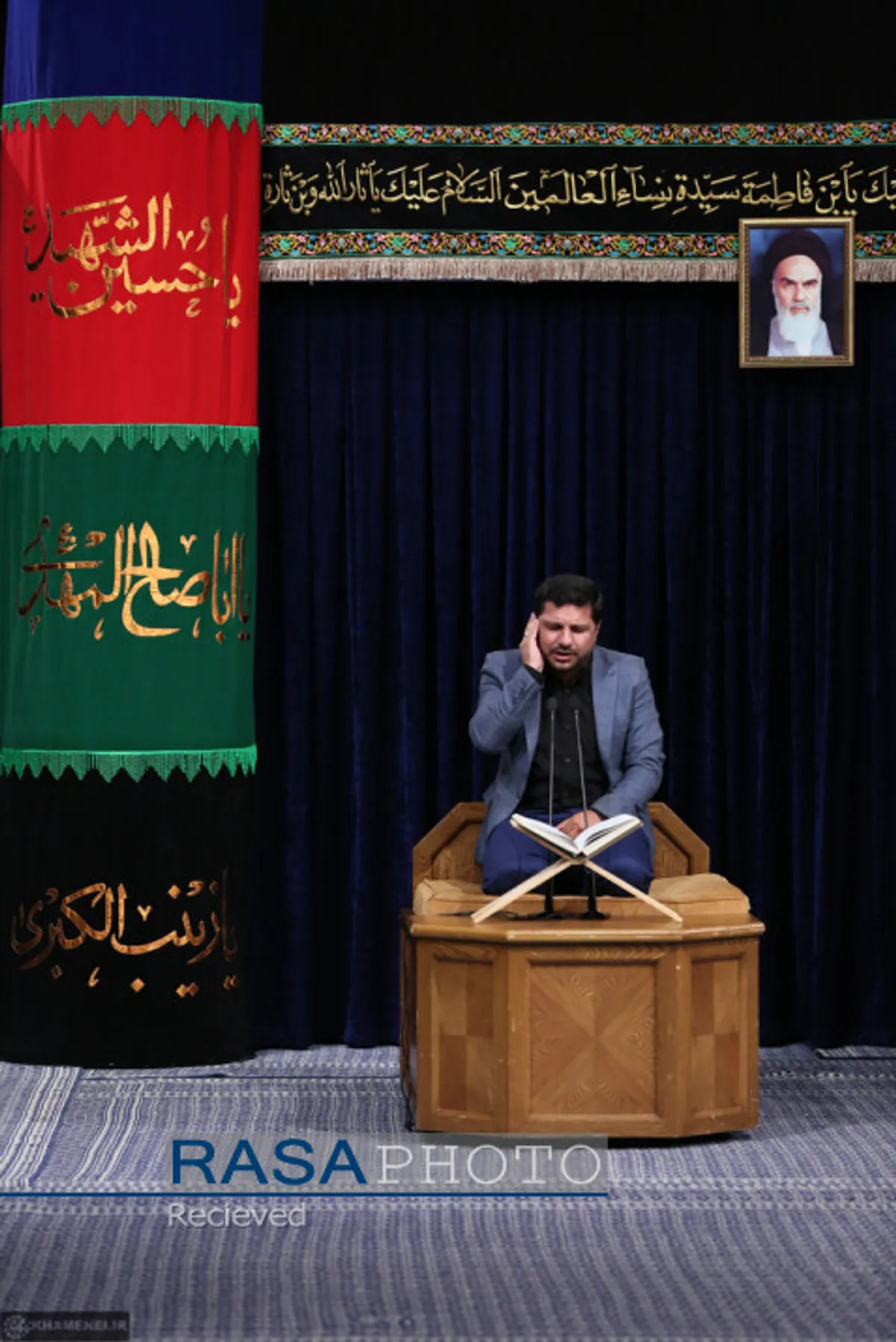 اولین شب مراسم عزاداری حضرت اباعبدالله الحسین (علیه السلام) در حسینیه امام خمینی (ره)
