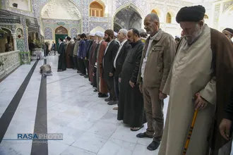مراسم تشییع و خاکسپاری ابوالشهید حاج&zwnj;آقا عبدالله طائب