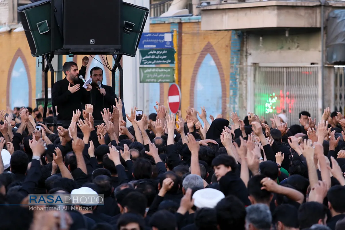 دسته عزاداری شهادت حضرت امام امیر المومنین (ع) با حضور حضرت آیت الله وحید خراسانی