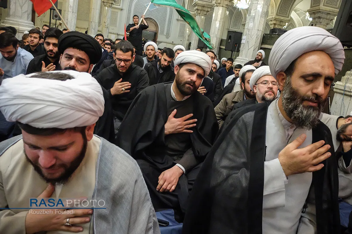 تجمع طلاب حوزه علمیه تهران درپی شهادت سپهبد حاج قاسم سلیمانی