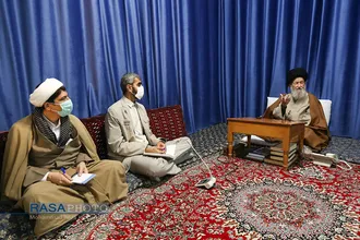 دیدار فرمانده بسیج دانشجویی سپاه پاسداران استان قم با حضرت آیت الله علوی گرگانی