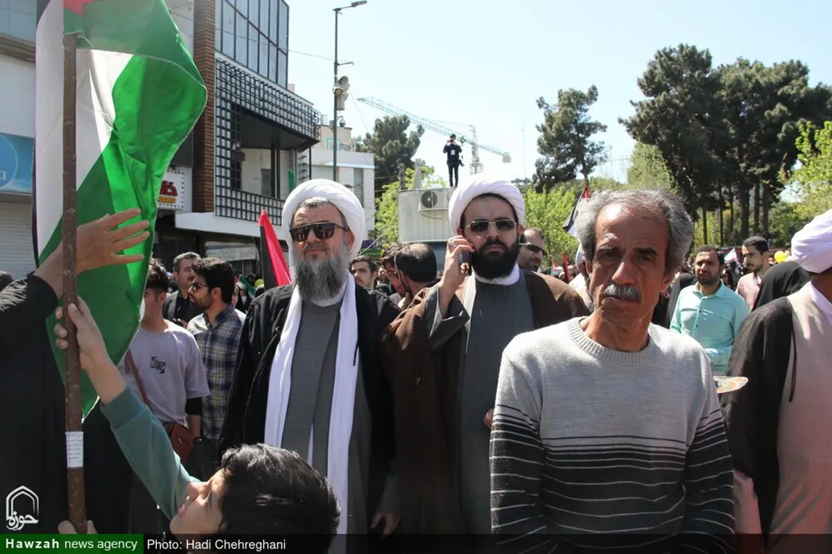 حضور شخصیت های حوزوی در راهپیمایی روز جهانی قدس