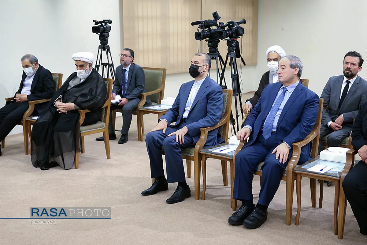 دیدار رئیس جمهور سوریه و هیئت همراه با مقام معظم رهبری