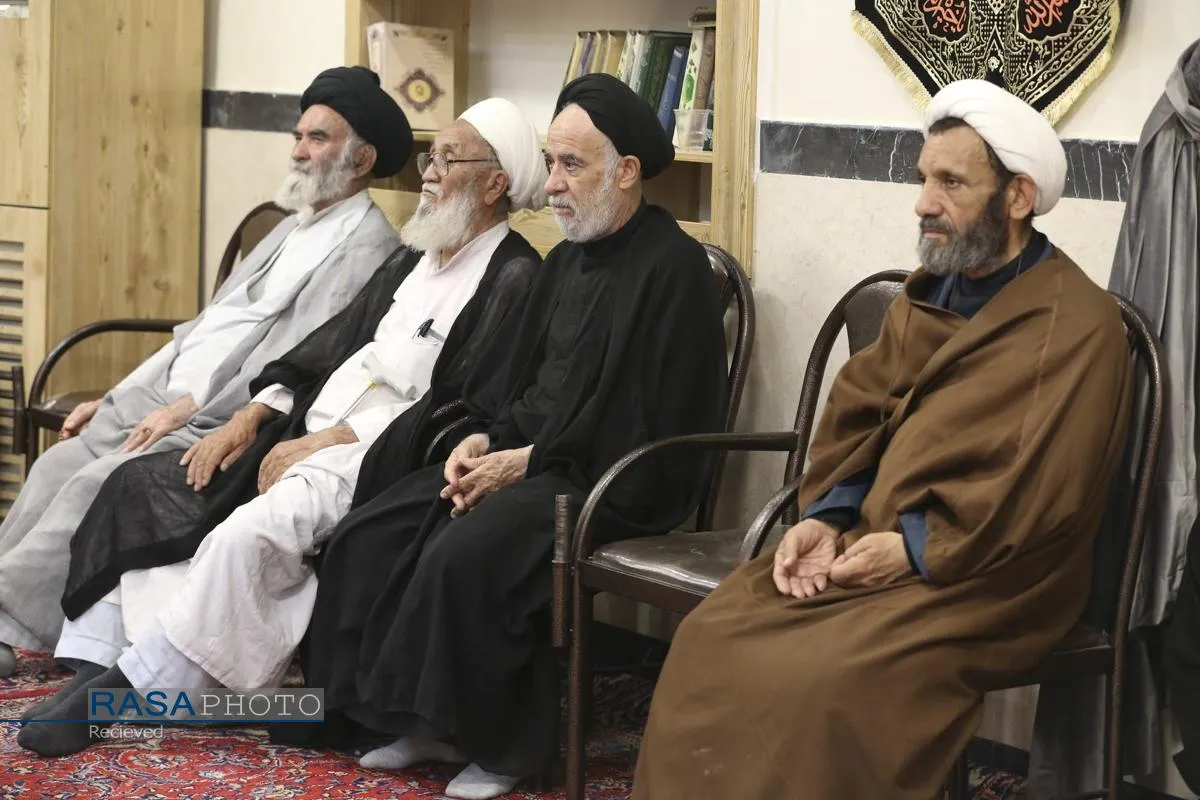 عزاداری روز تاسوعای حسینی (ع) در بیت حضرت آیت الله مکارم شیرازی
