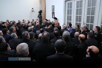 دیدار فرماندهان نیروی انتظامی با فرمانده کل قوا