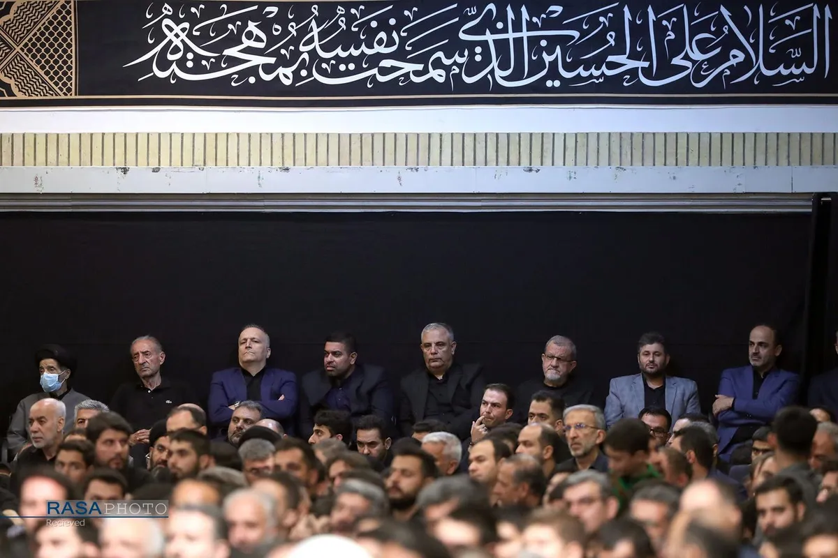دومین شب مراسم عزاداری حضرت اباعبدالله الحسین (علیه&zwnj;السلام) با حضور رهبر انقلاب
