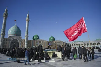 آئین تعویض پرچم مسجد مقدس جمکران در پی شهادت حضرت آیت&zwnj;الله&zwnj;العظمی خامنه&zwnj;ای (قدس&zwnj;سره)