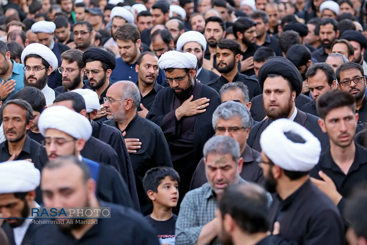 دسته عزاداری شهادت حضرت امام امیر المومنین (ع) با حضور حضرت آیت الله وحید خراسانی