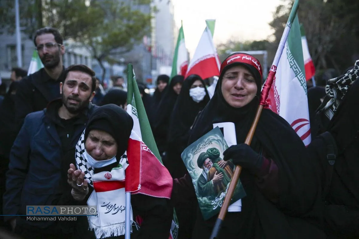 تشییع سرداران شهید حمله آمریکایی صهیونیستی در تهران