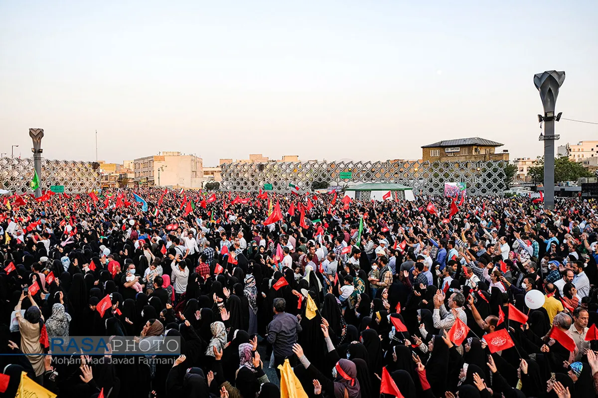 اجتماع بزرگ مردمی بیعت با امام زمان (عج) در میدان امام حسین (ع) تهران