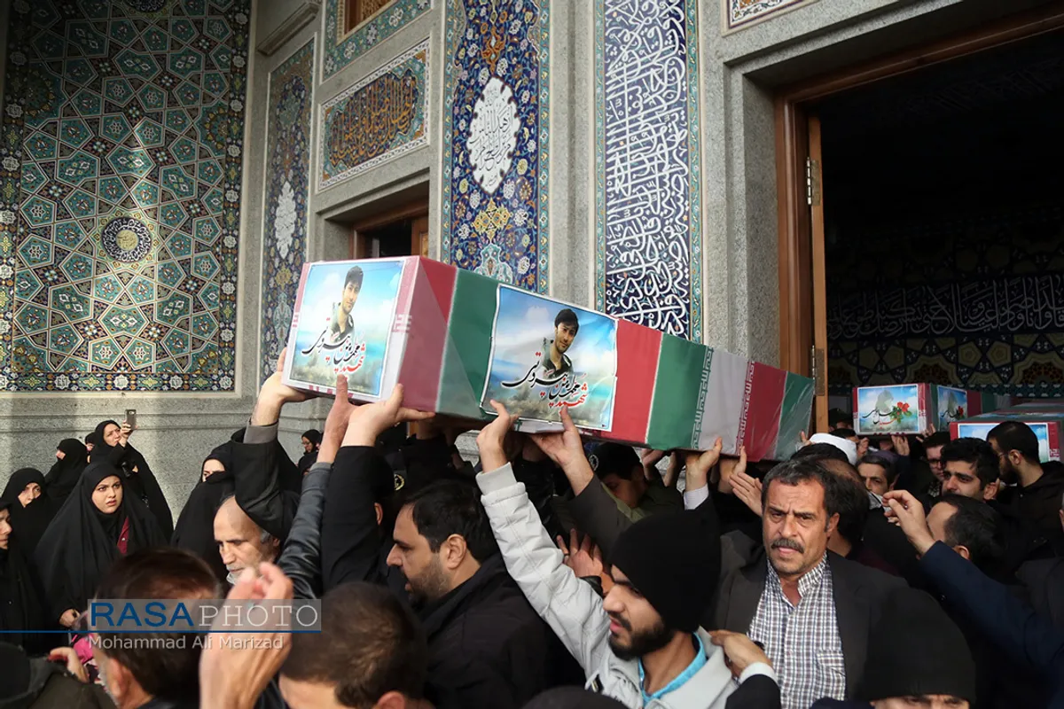 تشییع شهداء حادثه هواپیمای اوکراینی در قم